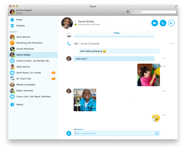 send picture skype for business mac